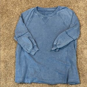 American Eagle Washed Blue Crewneck Pullover